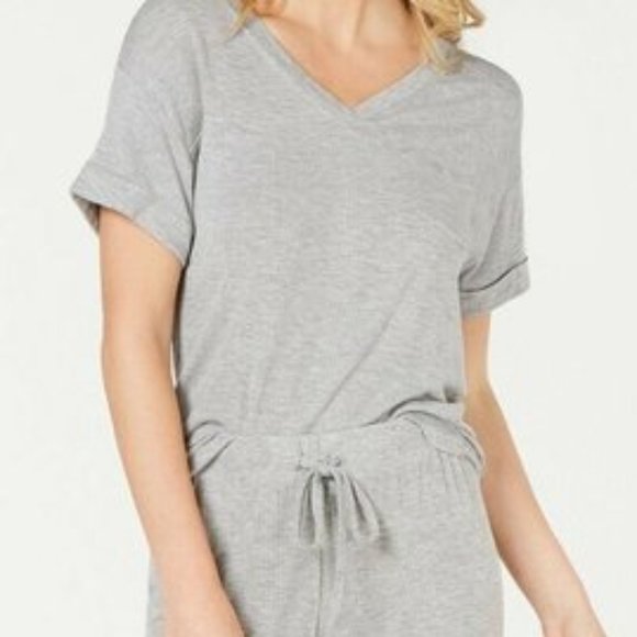 Alfani Other - NEW ALFANI Short Sleeve Ribbed Pajama Top #K04